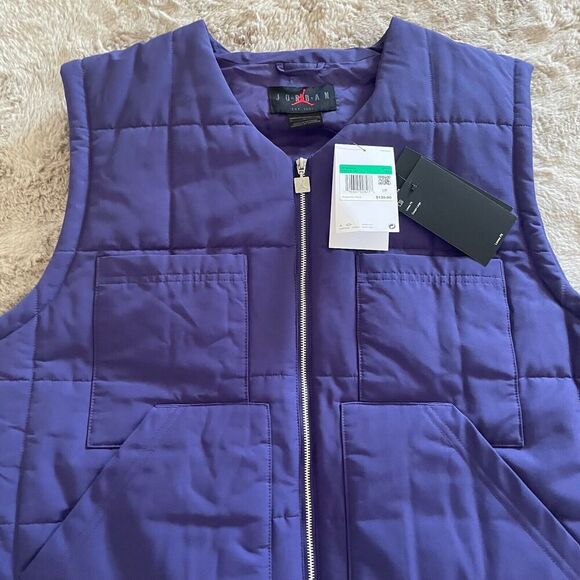 NWT Nike Jordan Women’s Gilet Vest Sky J Purple FB5192-502 Size XL Athleisure - Picture 3 of 14